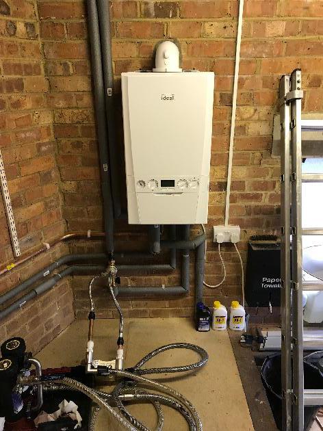 New Boiler Installation in Saltdean complete with a heating system flush